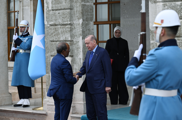 Cumhurbaşkanı Erdoğan, Somali Cumhurbaşkanı Mahmud ile görüştü