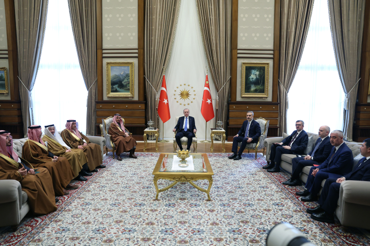 Cumhurbaşkanı Erdoğan, Suudi Arabistan Dışişleri Bakanı'nı kabul etti