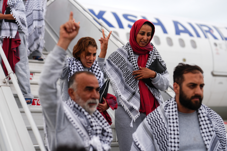 Küresel Sumud Filosu aktivistleri İstanbul'da