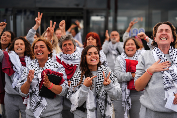 Küresel Sumud Filosu aktivistleri İstanbul'da