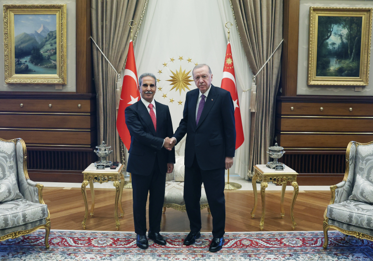 Cumhurbaşkanı Erdoğan, Irak Yüksek Yargı Konseyi Başkanı Zeydan'ı kabul etti