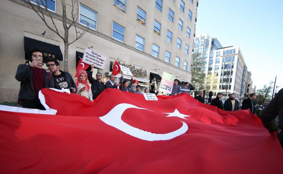 Cumhurbaşkanı Erdoğan ABD'de coşkuyla karşılandı