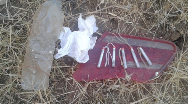 Adana'da 5 el yapımı patlayıcı ele geçirildi