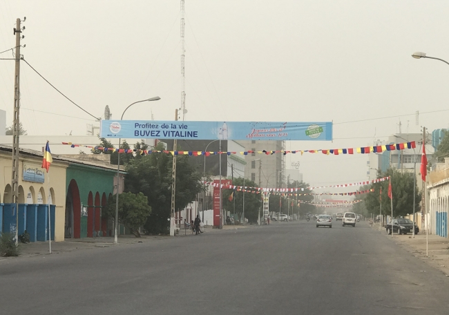 Çad sokakları Türk bayraklarıyla süslendi