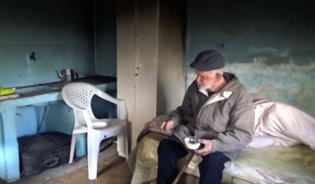 Metruk binada bulunan yaşlı adama kaymakamlık sahip çıktı