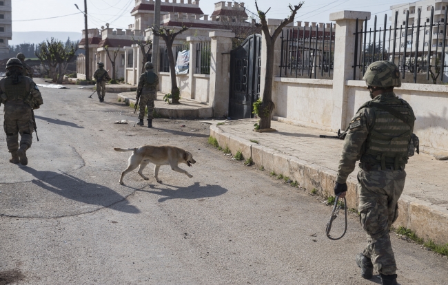 Afrin’de arama tarama çalışması yürütülüyor