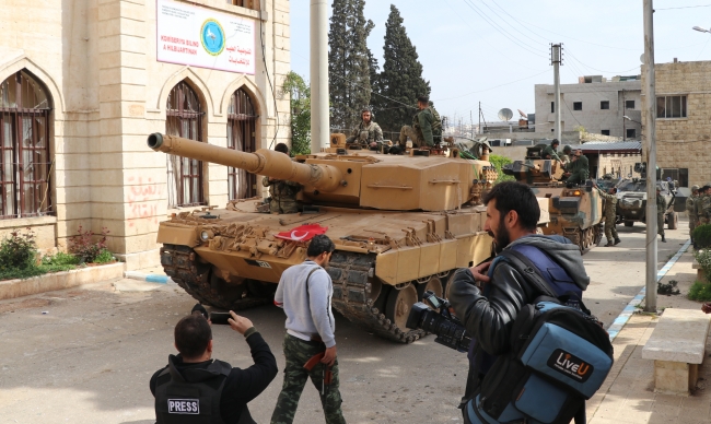Afrin şehir merkezinden ilk görüntüler TRT Haber'de