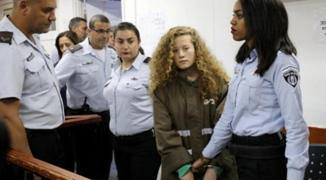 BM'den Filistin'in cesur kızı Ahed'in serbest bırakılması için çağrı