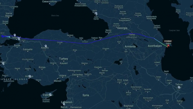 AKINCI TİHA Tekirdağ'dan Bakü'ye 2 bin kilometre uçtu