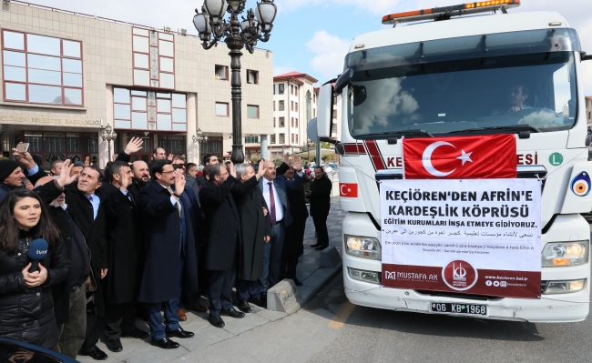 Afrin'de teröristlerin zarar verdiği köy okulları onarılacak