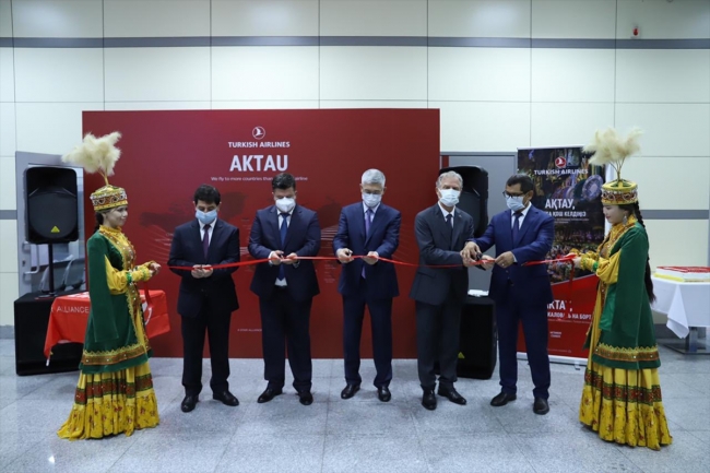 THY'nin 255'inci destinasyonu Kazakistan'ın Aktau şehri oldu