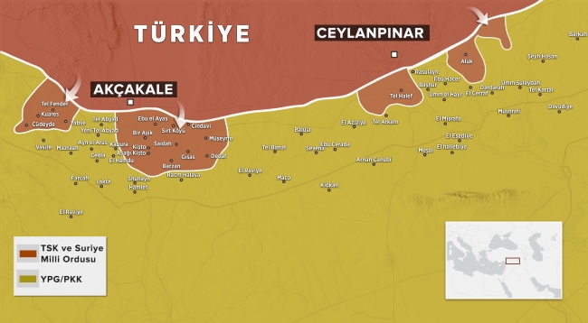 Barış Pınarı Harekatı'nda 13 köy teröristlerden kurtarıldı
