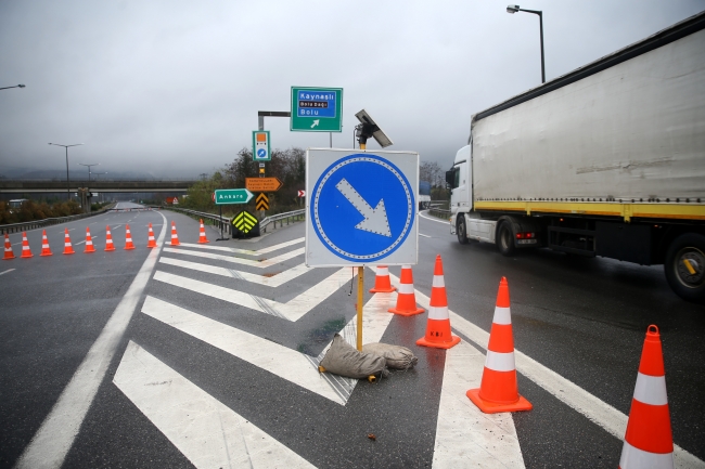 19 günün ardından Anadolu Otoyolu Kaynaşlı-Abant kavşakları ulaşıma açıldı