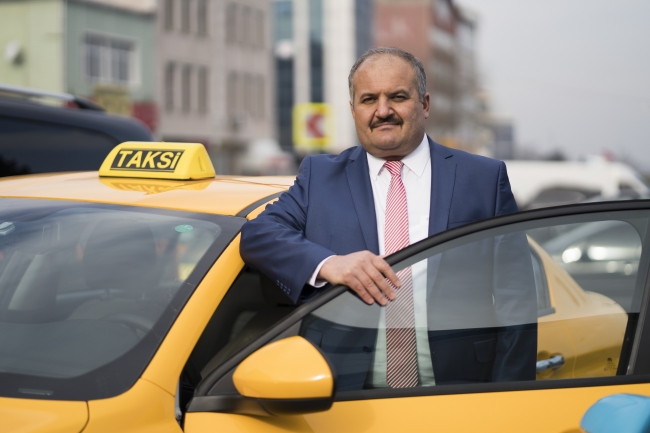 İstanbul Taksiciler Esnaf Odası Başkanı Eyüp Aksu. Foto: AA