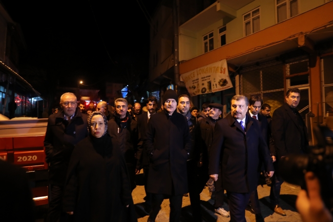 Bakanlar deprem bölgesinde