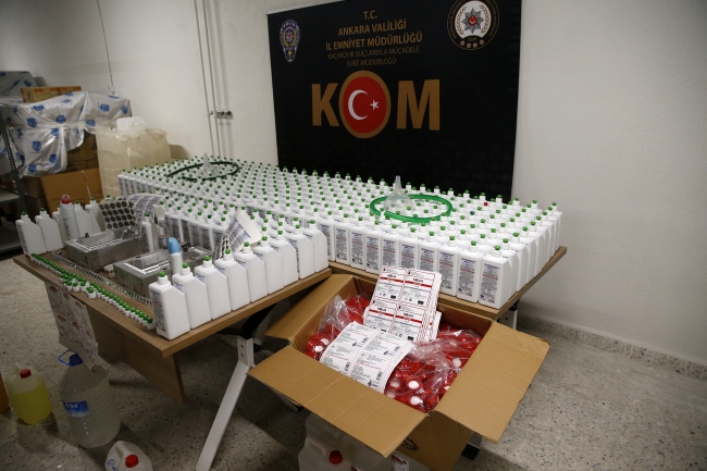 Ankara'da koronavirüs fırsatçılarına baskın