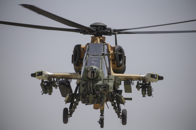 T-129 ATAK helikopterleri terörle mücadelede büyük katkılar sağlıyor. Foto: AA