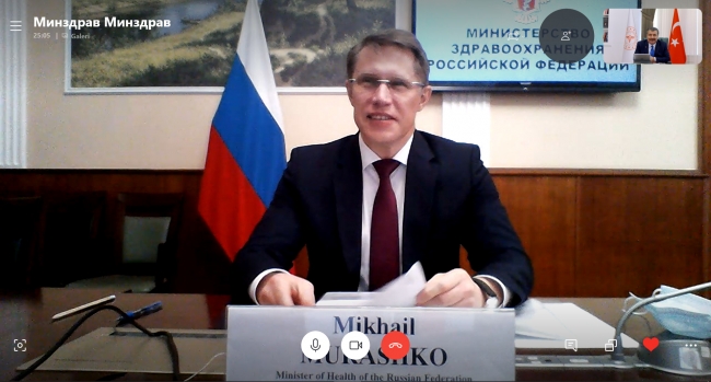 Rusya Federasyonu Sağlık Bakanı Mikhail Murashko | Fotoğraf: AA