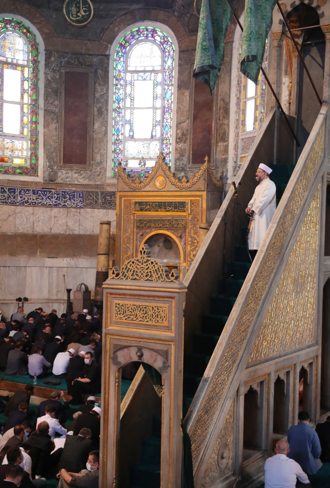 Ayasofya Camii'nde 86 yıl sonra ilk hutbe
