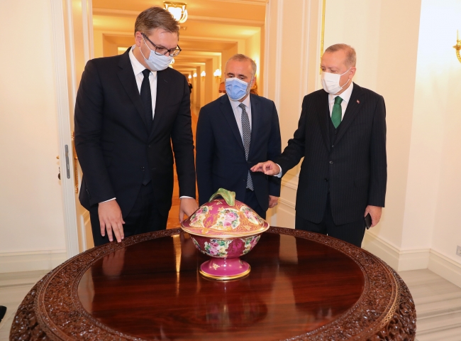 Erdoğan, Sırbistan Cumhurbaşkanı Vucic ile bir araya geldi