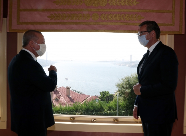 Erdoğan, Sırbistan Cumhurbaşkanı Vucic ile bir araya geldi
