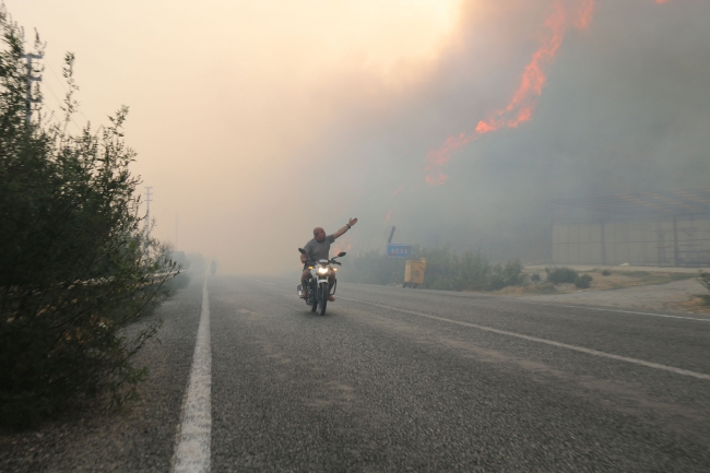 Makilik alanda başladı ormana sıçradı: 90 ev boşaltıldı