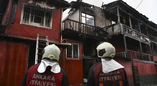 Ankara'da 6 gecekondu kül oldu