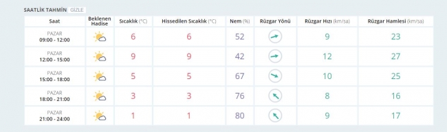 Hava sıcaklıkları 8 dereceye kadar artıyor