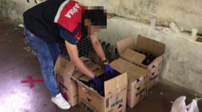 İstanbul'da sahte içki operasyonu