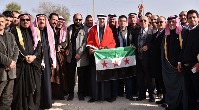 62 Suriyeli aşiret reisinden Zeytin Dalı Harekatı'na destek