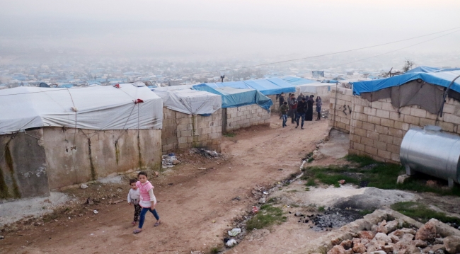 Teröristlerin saldırdığı Atme kampı havadan görüntülendi