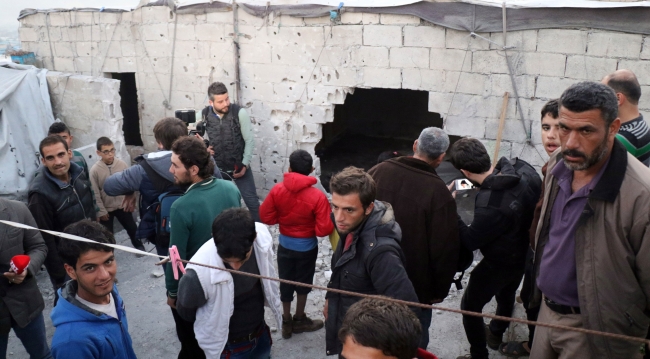 Teröristlerin saldırdığı Atme kampı havadan görüntülendi