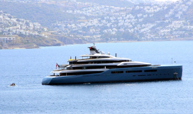 150 milyon dolarlık yüzen saray Bodrum'da