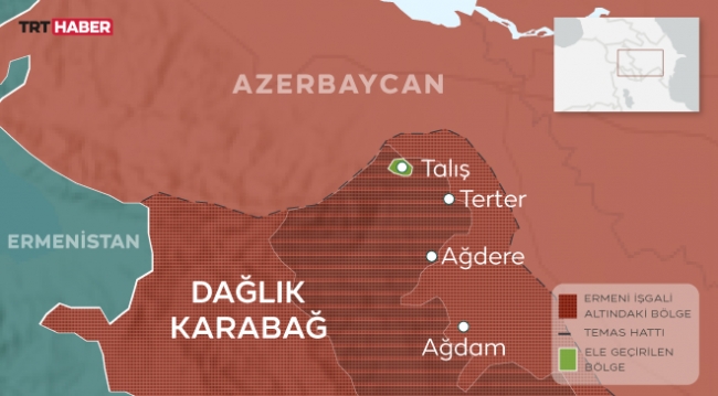 Azerbaycan ordusu, bazı yüksekliklerde kontrolü ele geçirdi