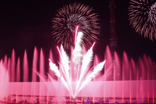 Moskova'da Uluslararası Işık Festivali