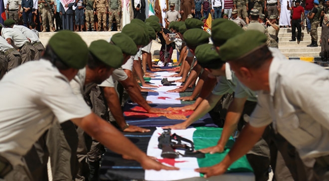 El Bab'da 450 polis daha göreve hazır