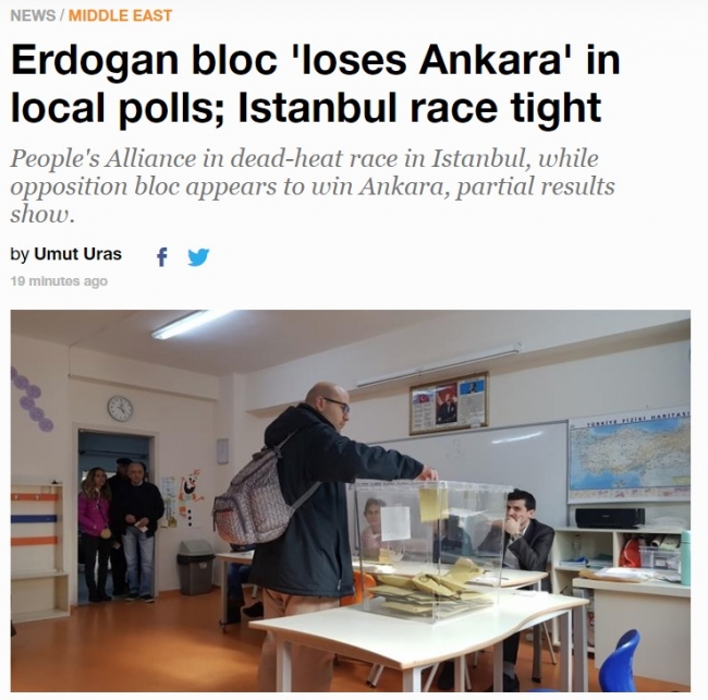 Yerel seçim sonuçları dünya basınında