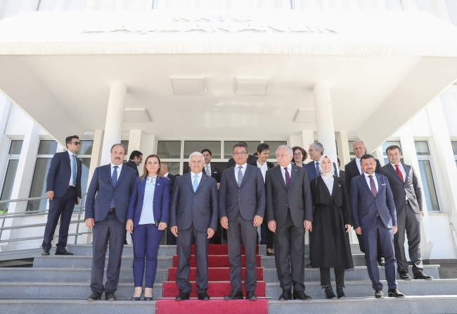 TBMM Başkanı Yıldırım, KKTC Başbakanı Erhürman ile görüştü