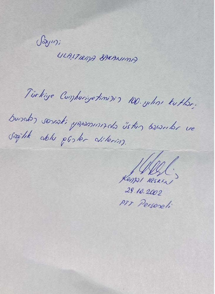 Bakan Uraloğlu'ndan 21 yıllık mektuba görüntülü cevap