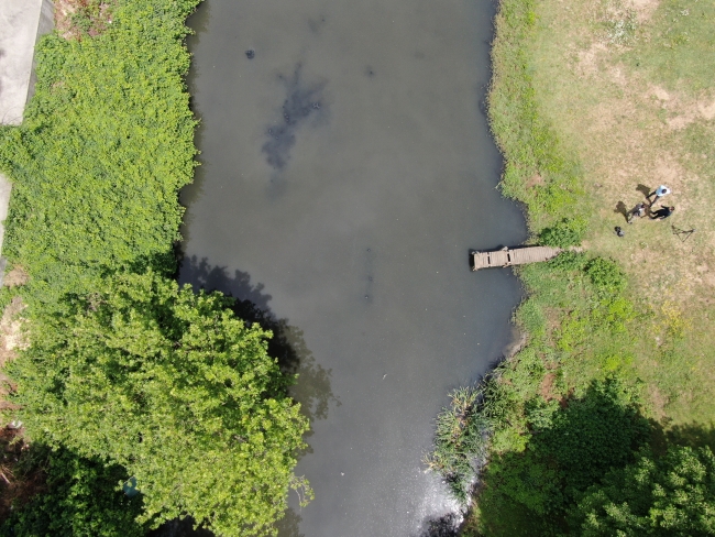 Riva Deresi'nin rengi kirlilikten karardı