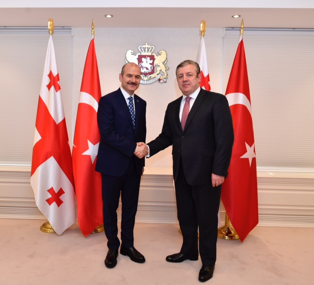 İçişleri Bakanı Soylu, Gürcü mevkidaşı Gakharia ile görüştü