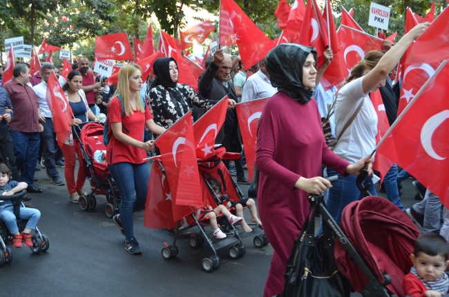 Batman'da teröre lanet yürüyüşü