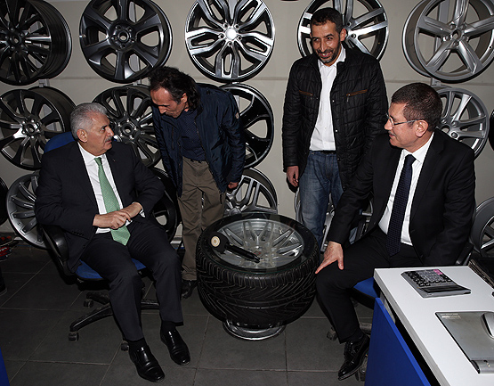 Başbakan Yıldırım'dan sanayi esnafına itfaiye müjdesi