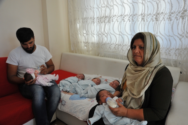 Gaziantepli beşizler evlerine dönüş yaptı