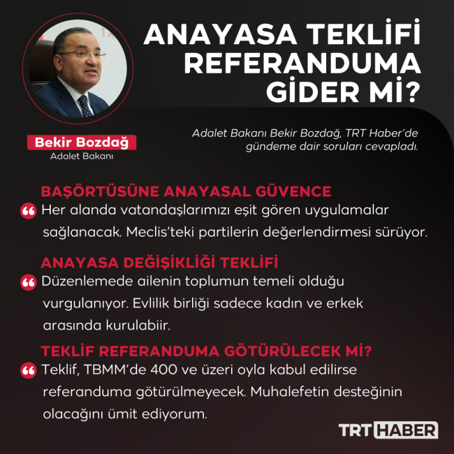 Adalet Bakanı Bozdağ: Evlilik birliği sadece kadın ve erkek arasında kurulabilir