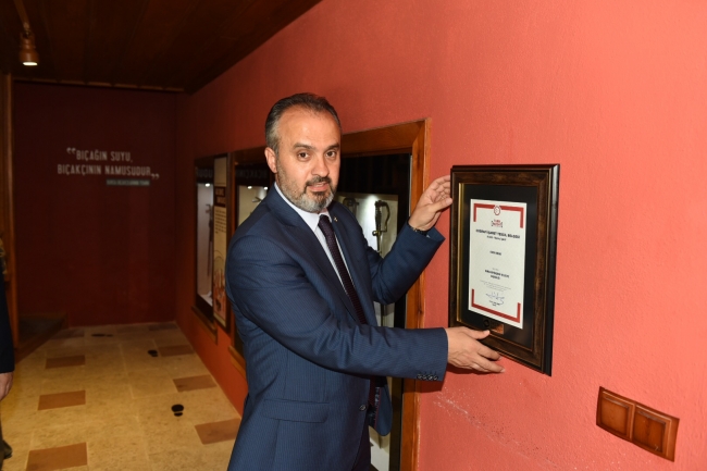 Bursa bıçağı tescillendi