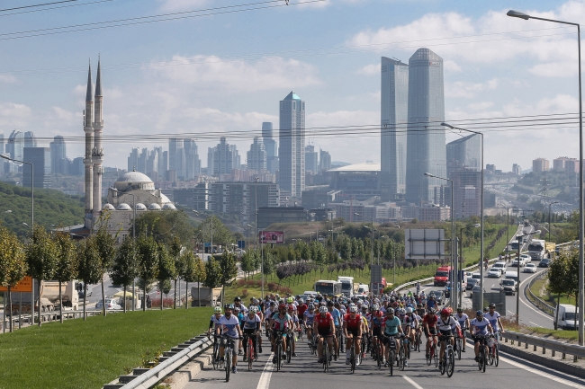 500 bisikletli TEKNOFEST'e pedal çevirdi