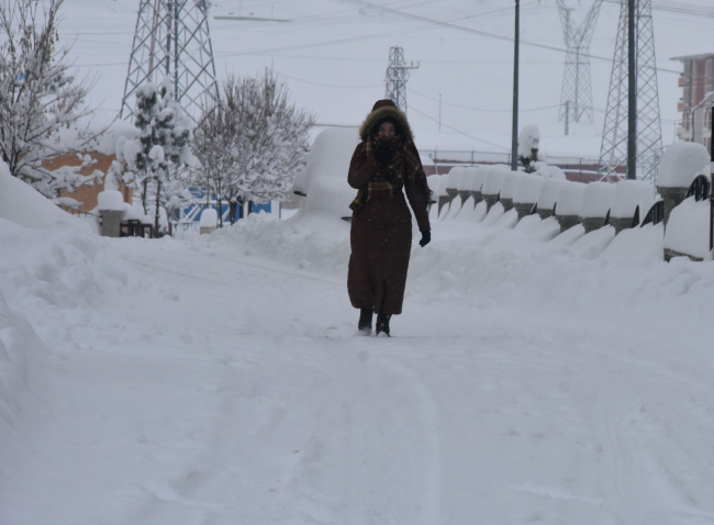 Arabalar karda kayboldu