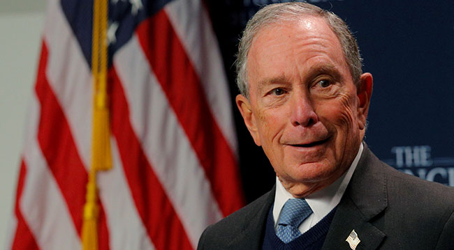 ABD'li milyarder Bloomberg, 2020 başkanlık seçimleri için aday adayı. Fotoğraf: Reuters