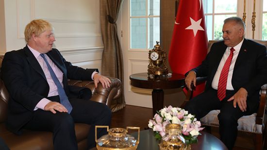 Cumhurbaşkanı ve Başbakan, Johnson'ı kabul etti